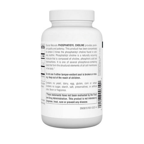 Source Naturals, Phosphatidylcholine In Lecithin, 420 MG, 90 Softgel