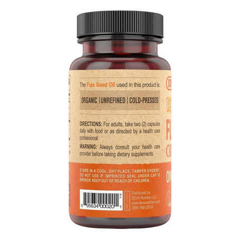 Deva Vegan Vitamins, Flaxseed Oil, 90 Vcap