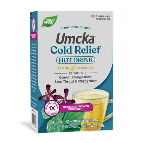 Umcka Cold Relief Hot Drink Lemon 10 Count / Lemon Flavored by Nature's Way