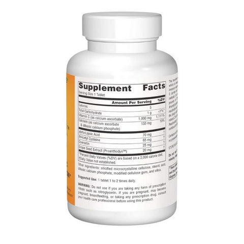 Source Naturals, Systemic C tablets, 1000mg, 100 Tabs