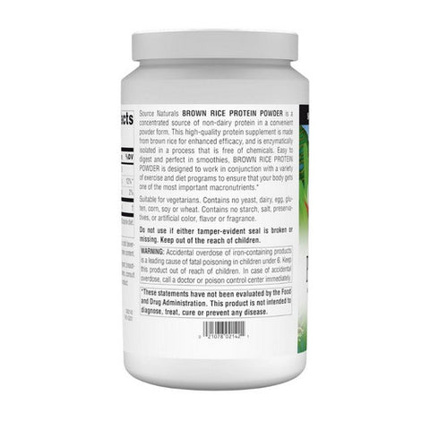 Source Naturals, Brown Rice Protein Powder, 907 Gram, 32 Oz