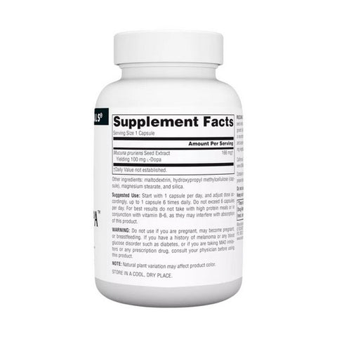 Source Naturals, Mucuna Dopa, 100 Mg, 120 vegi caps