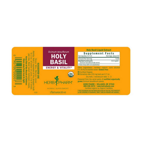 Herb Pharm, Holy Basil Extract, 1 OZ