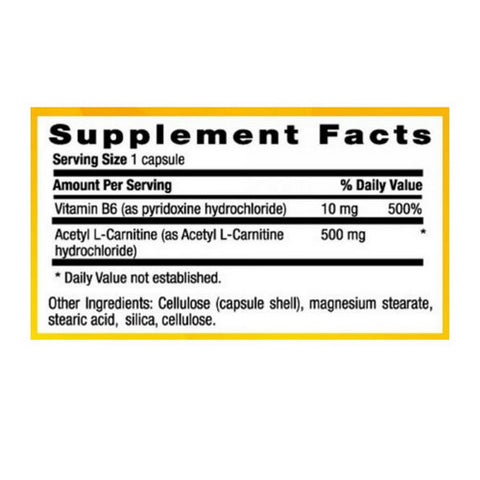 Country Life, Acetyl L-carnitine, 500 mg, 120 Caps