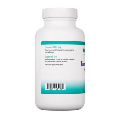 Nutricology/ Allergy Research Group, Taurine, 1000 Mg, 250 Caps