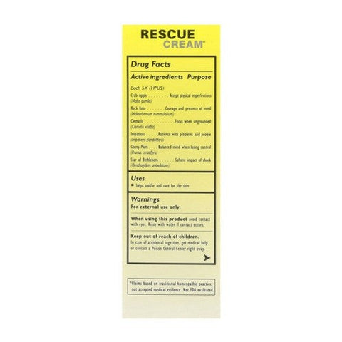 Bach, Original Flower Remedies Rescue Cream, 1 Oz Bach