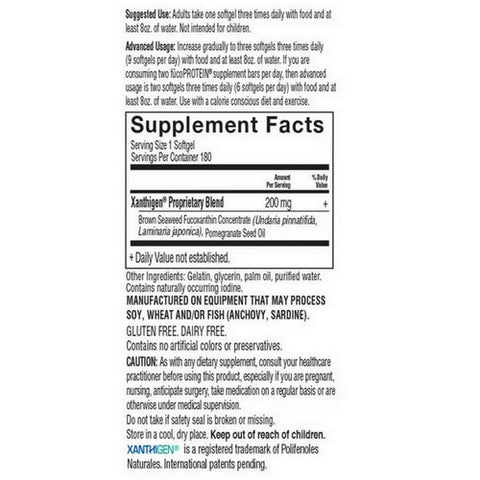 Garden of Life, FucoThin, 180 Softgels