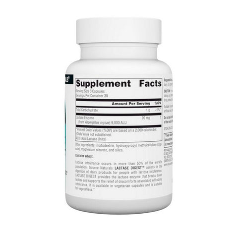 Source Naturals, Lactase Digest, 90 Vcaps