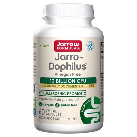 Jarrow Formulas, Jarro-Dophilus, 10 Billion CFU, Allergen-Free 60 Caps
