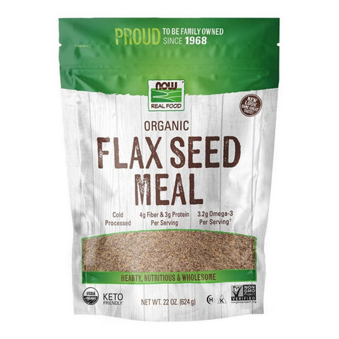 Now Foods, Flax Seed Organic, Meal 22 oz