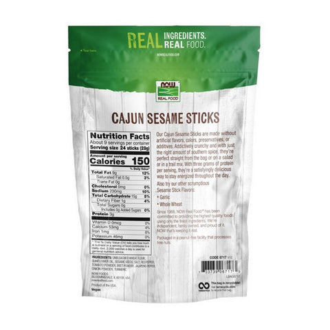 Now Foods, Sesame Sticks, Cajun 9 oz