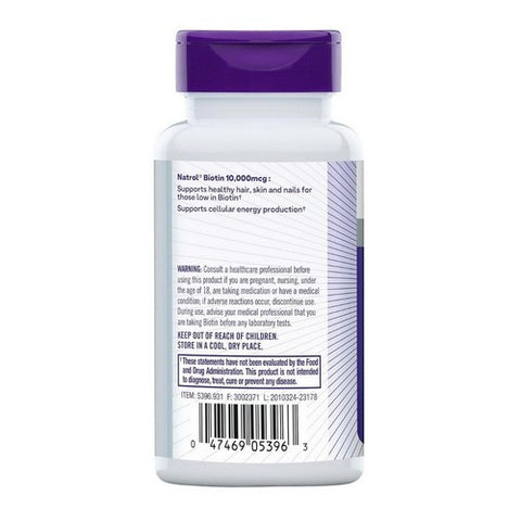 Natrol, Biotin, 100 tab