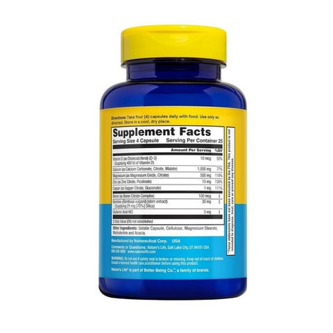 Nature's Life, Cal-Mag-Zinc, 1000/600/15 mg, 100 caps