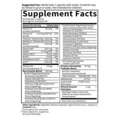 Garden of Life, RAW Enzymes Women, 90 caps