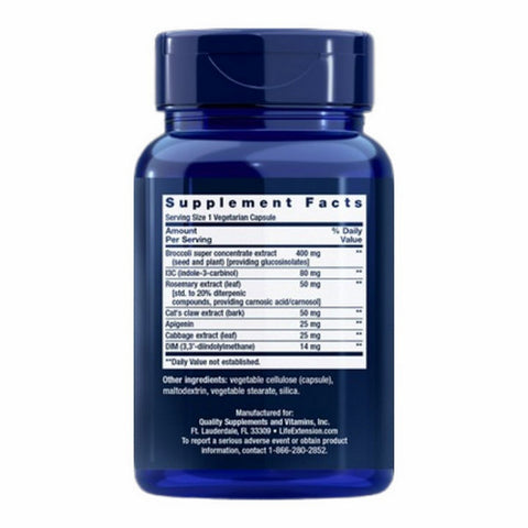 Life Extension, Triple Action Cruciferous Vegetable Extract, 60 vcaps