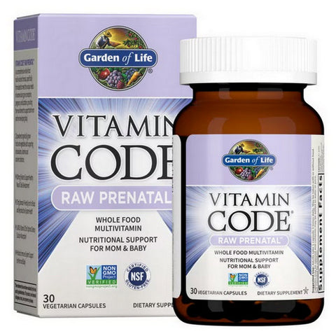 Garden of Life, Vitamin Code Raw Prenatal, 30 caps
