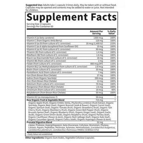 Garden of Life, Vitamin Code  RAW Prenatal, 180 vcaps