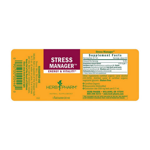Herb Pharm, Stress Manager Compound, 1 oz