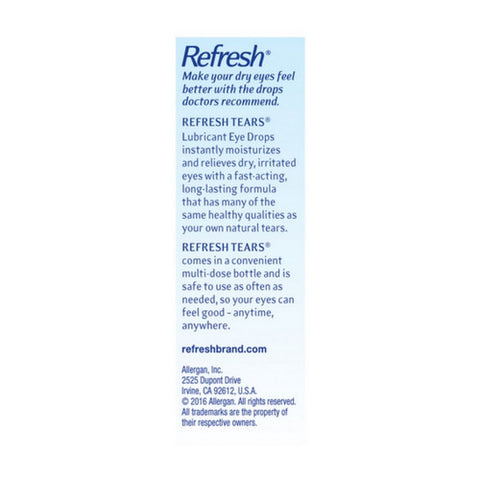 Refresh, Refresh Tears Lubricant Eye Drops, 1 Oz