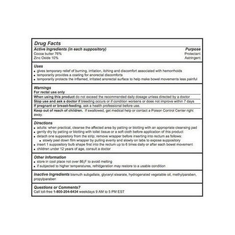 Calmol-4, Hemorrhoidal Suppositories, 24 each