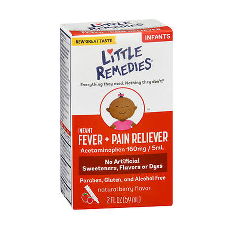Little Remedies, Little Fevers Infant Fever/Pain Reliever Liquid Dye-Free, Natural Berry Flavor 2 oz