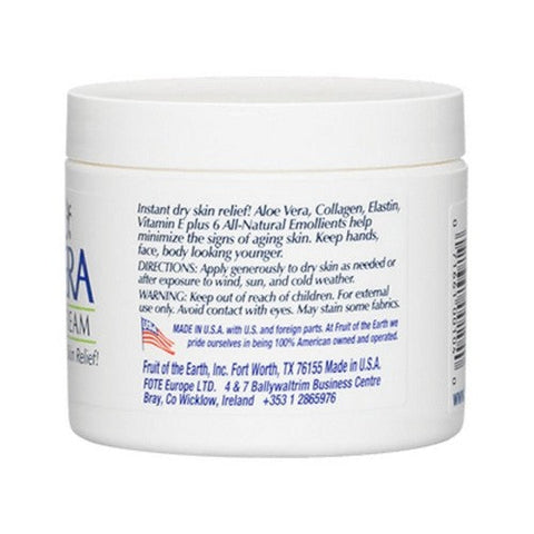 Fruit Of The Earth, Aloe Vera Skin Care Cream, 4 oz