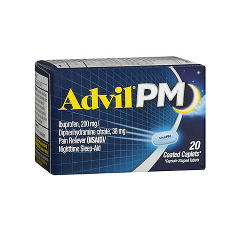 Advil, Pain Reliever And Nighttime Sleep Aid, 20 caplets