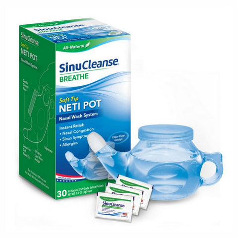 Sinucleanse, Neti Pot All Natural Nasal Wash System Kit, each