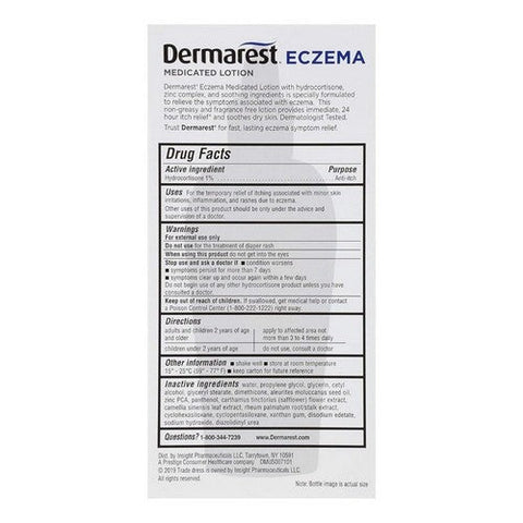 Dermarest, Hydrocortisone 1% Eczema Medicated Lotion, 4 Oz Dermarest
