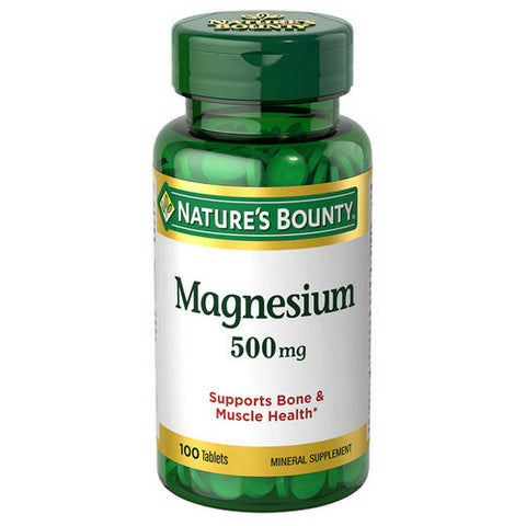 Nature's Bounty, High Potency Magnesium, 500 mg, 100 tabs